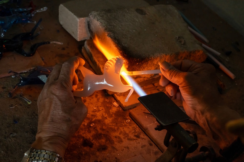 glass blowing venice